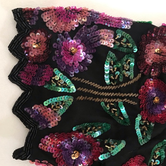 Lawrence Kazan, New York City Exquisite Sequined Beaded Top! NWOT - Picture 2 of 16